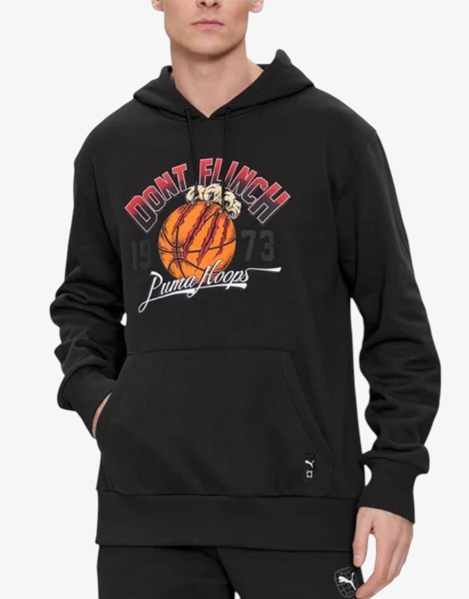 Puma Graphic Booster Hoodie Black