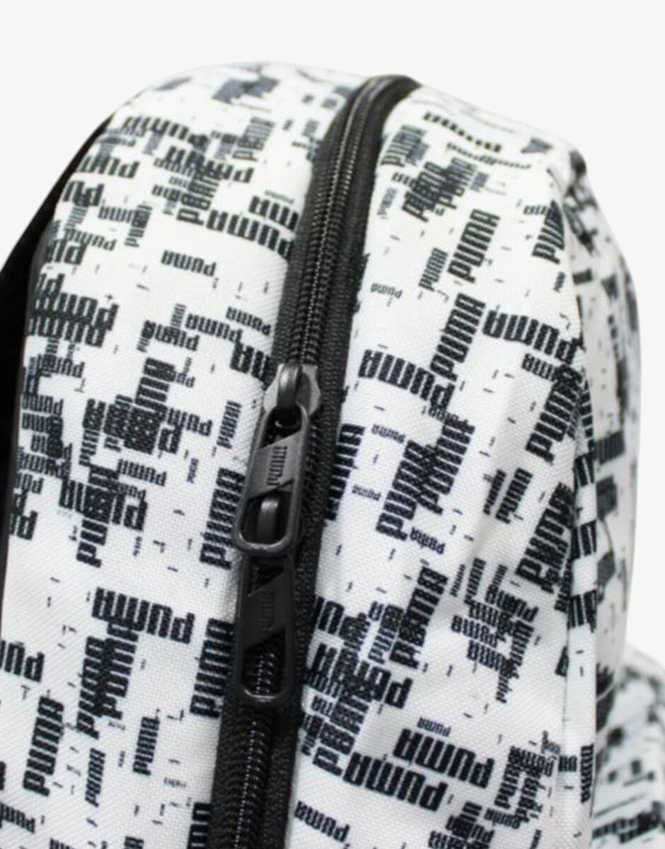 Puma Phase All Over Printed Backpack White/Black