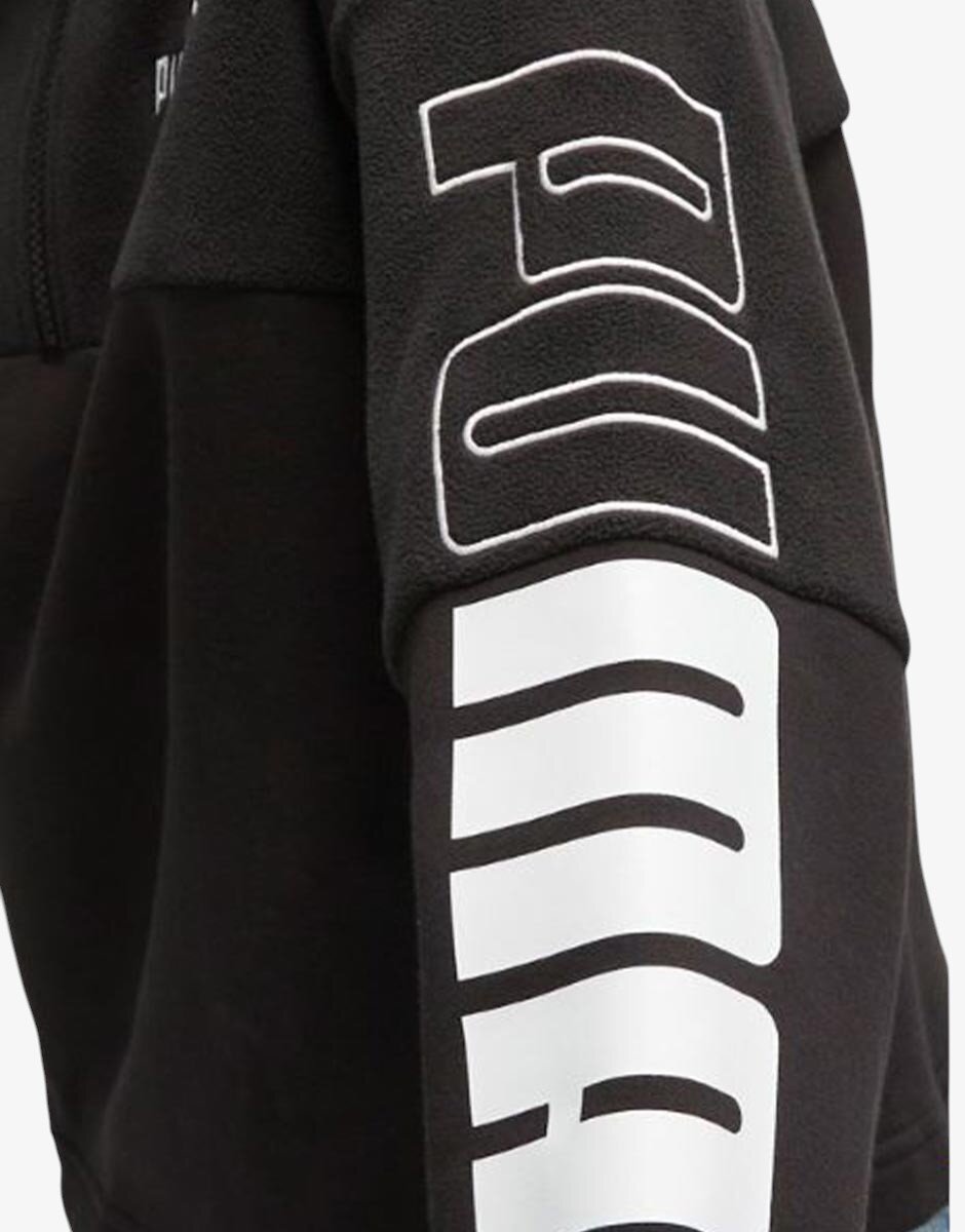 Puma Power Colorblock High Neck Sweatshirt Black