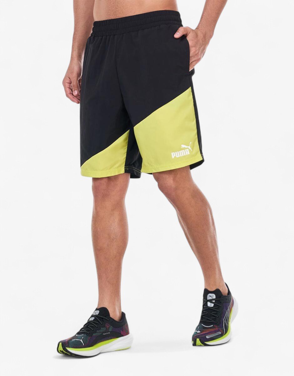 Puma Power Colorblock Shorts Black/Yellow
