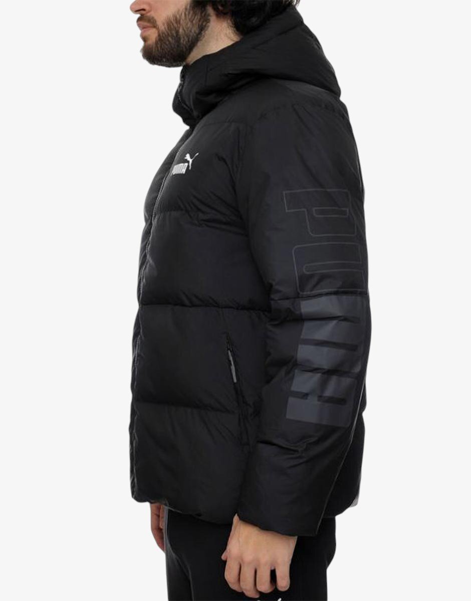 Puma Power Hooded Jacket Coat Black