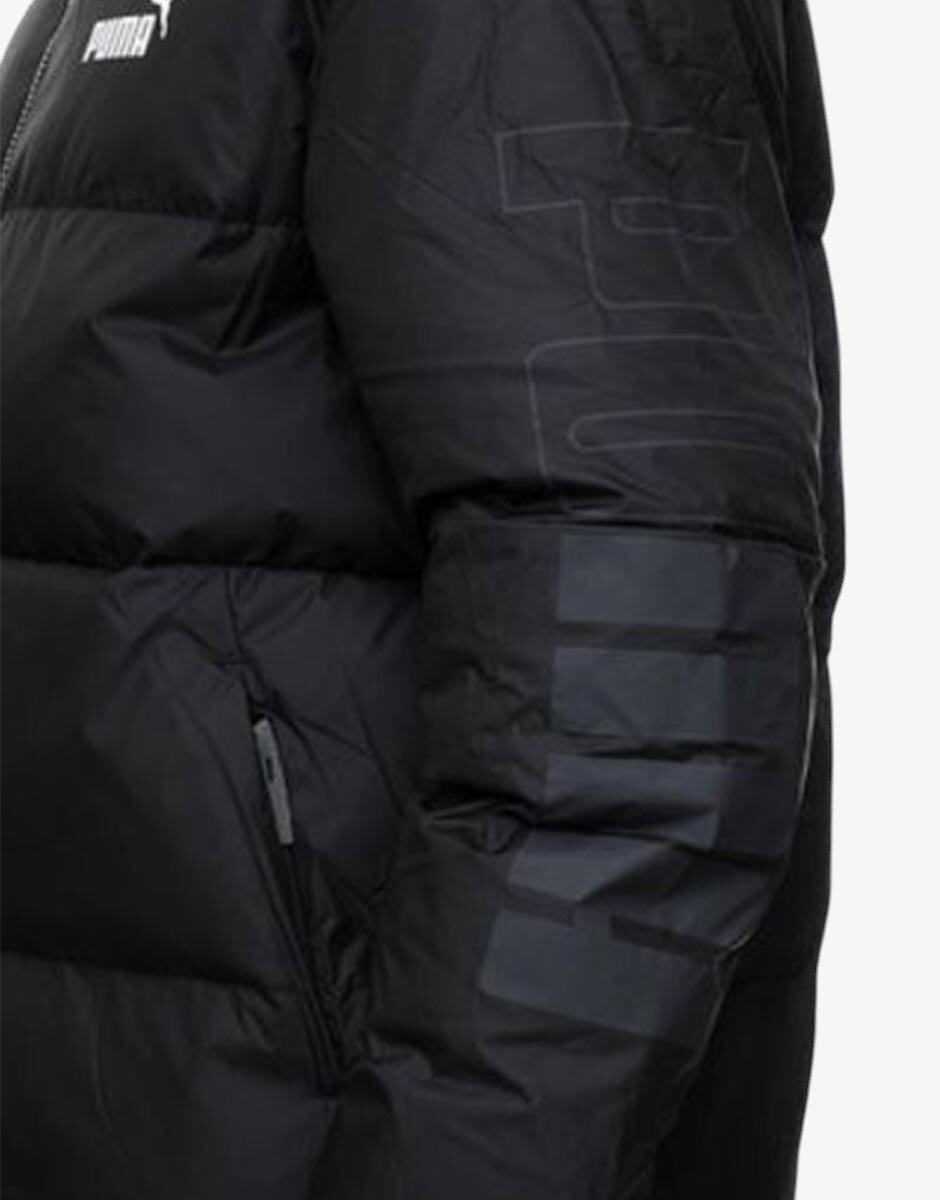 Puma Power Hooded Jacket Coat Black