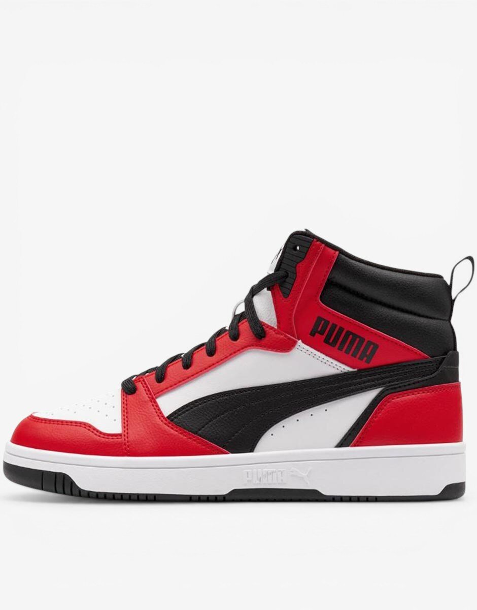 Puma Rebound V6 Shoes White/Red