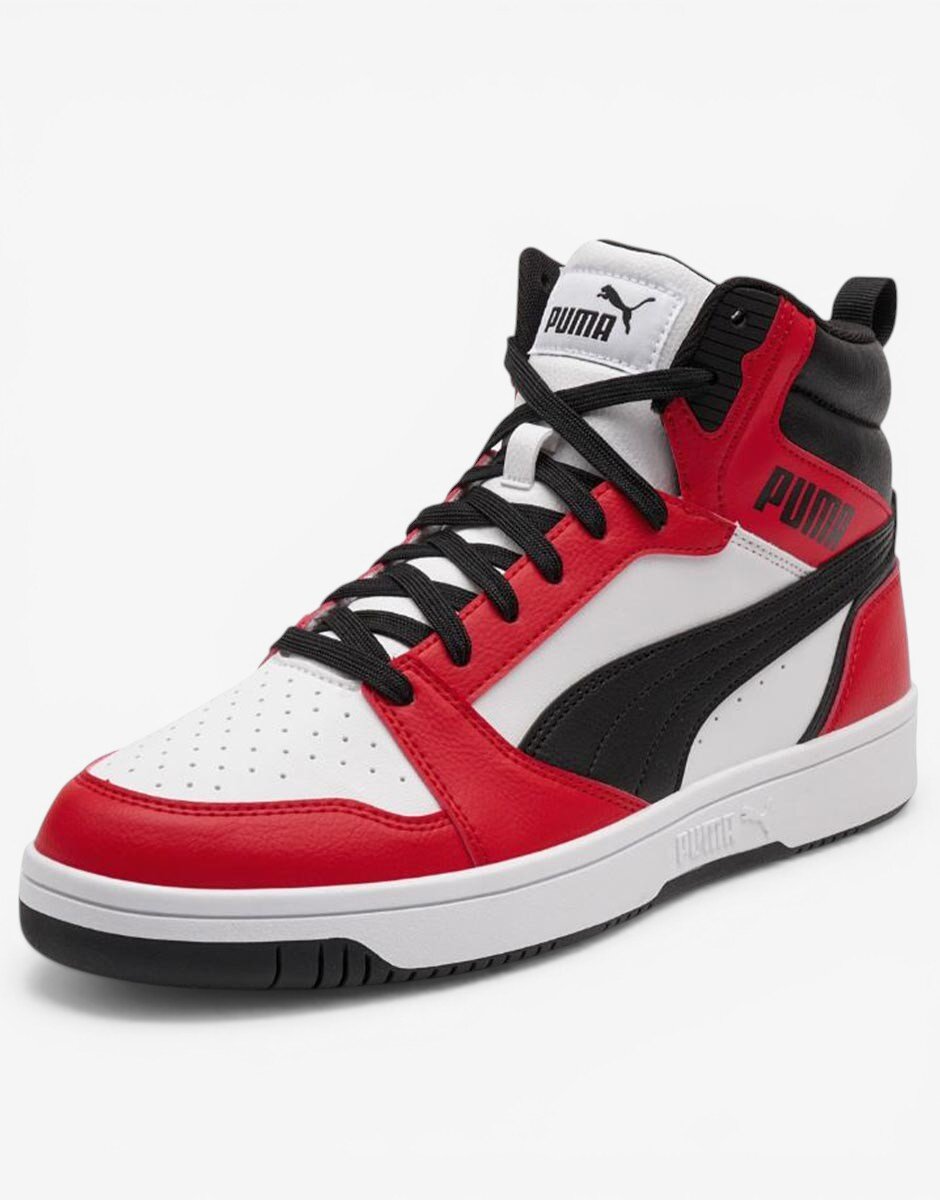 Puma Rebound V6 Shoes White/Red