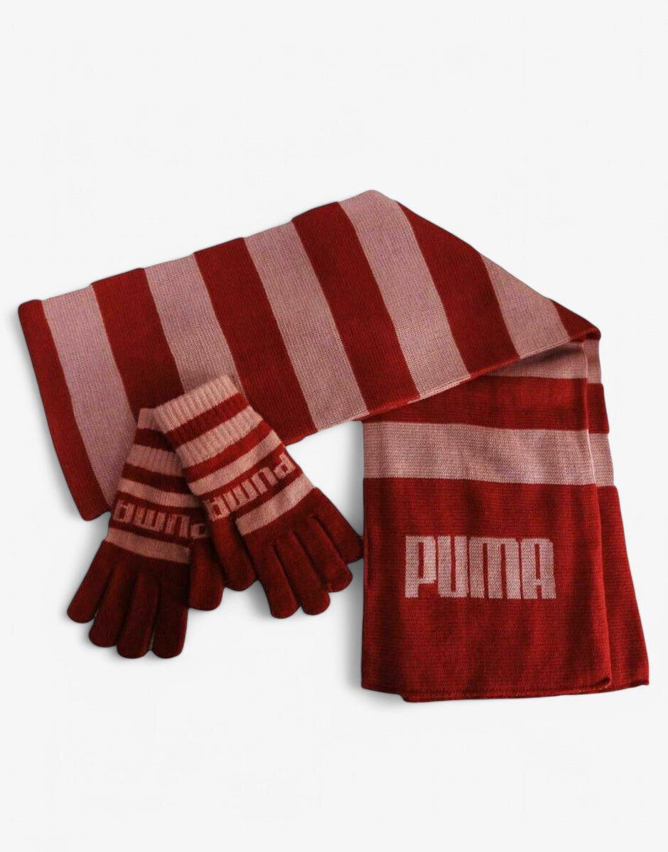 Puma Since 48 Scarf&Gloves Red