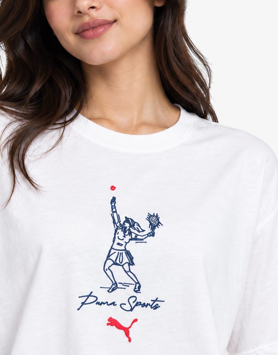 Puma Team Relaxed Tee White