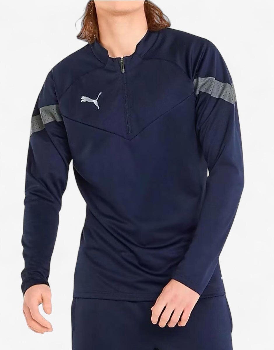 Puma TeamFinal Training 1/4 Zip Sweatshirt Blue