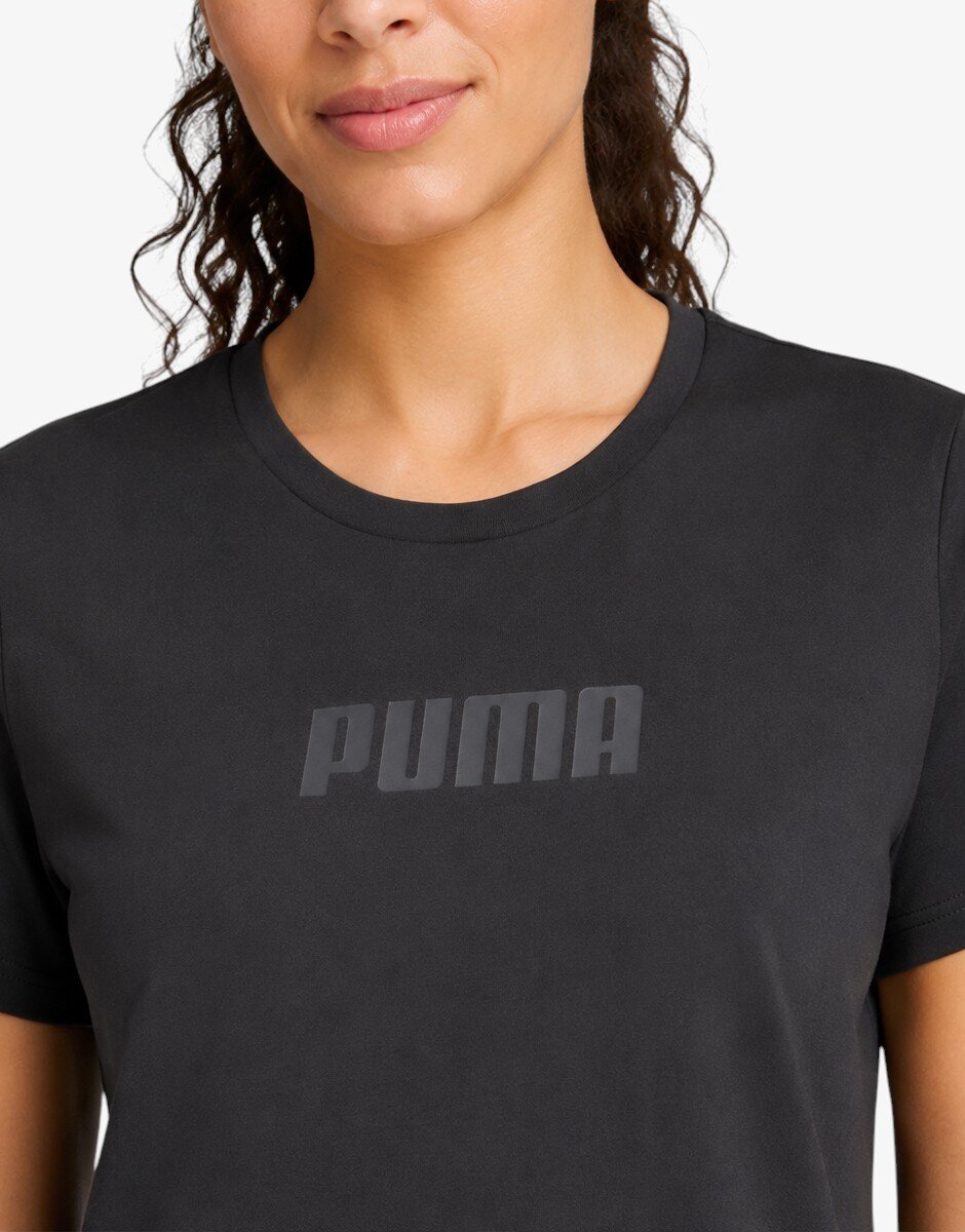 Puma Train Logo Short Sleeve Tee Black