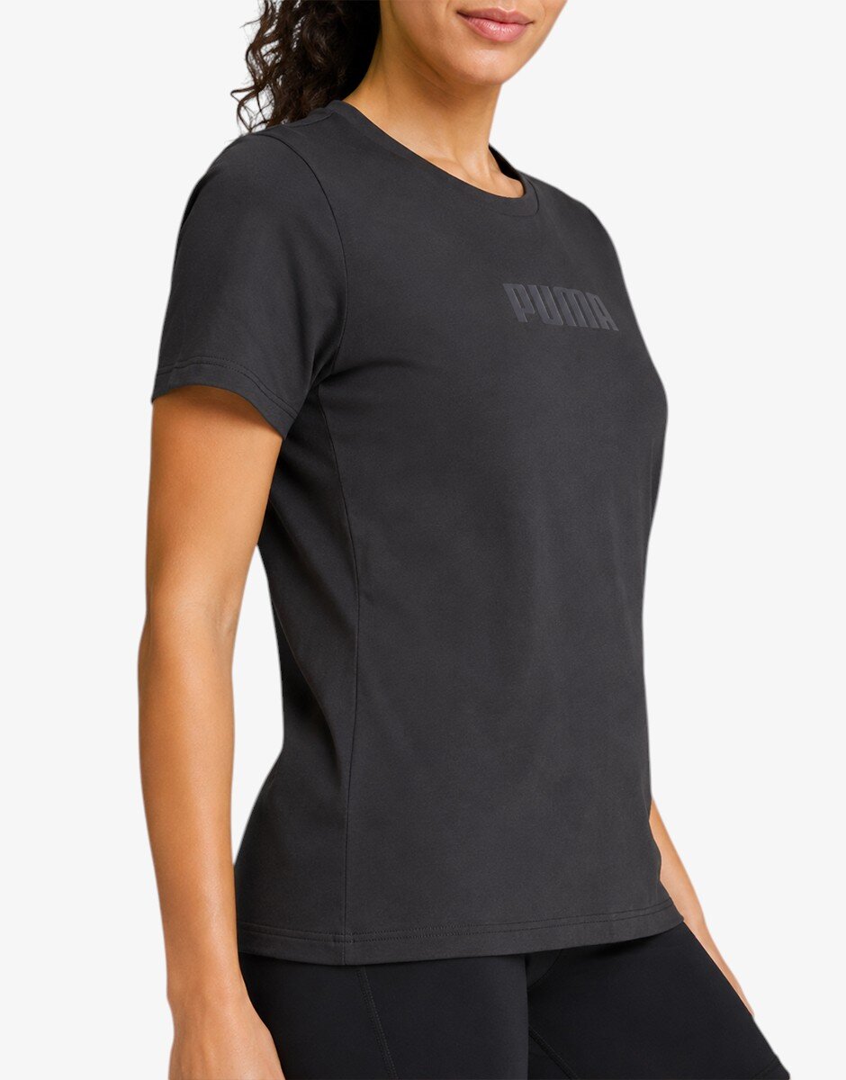 Puma Train Logo Short Sleeve Tee Black