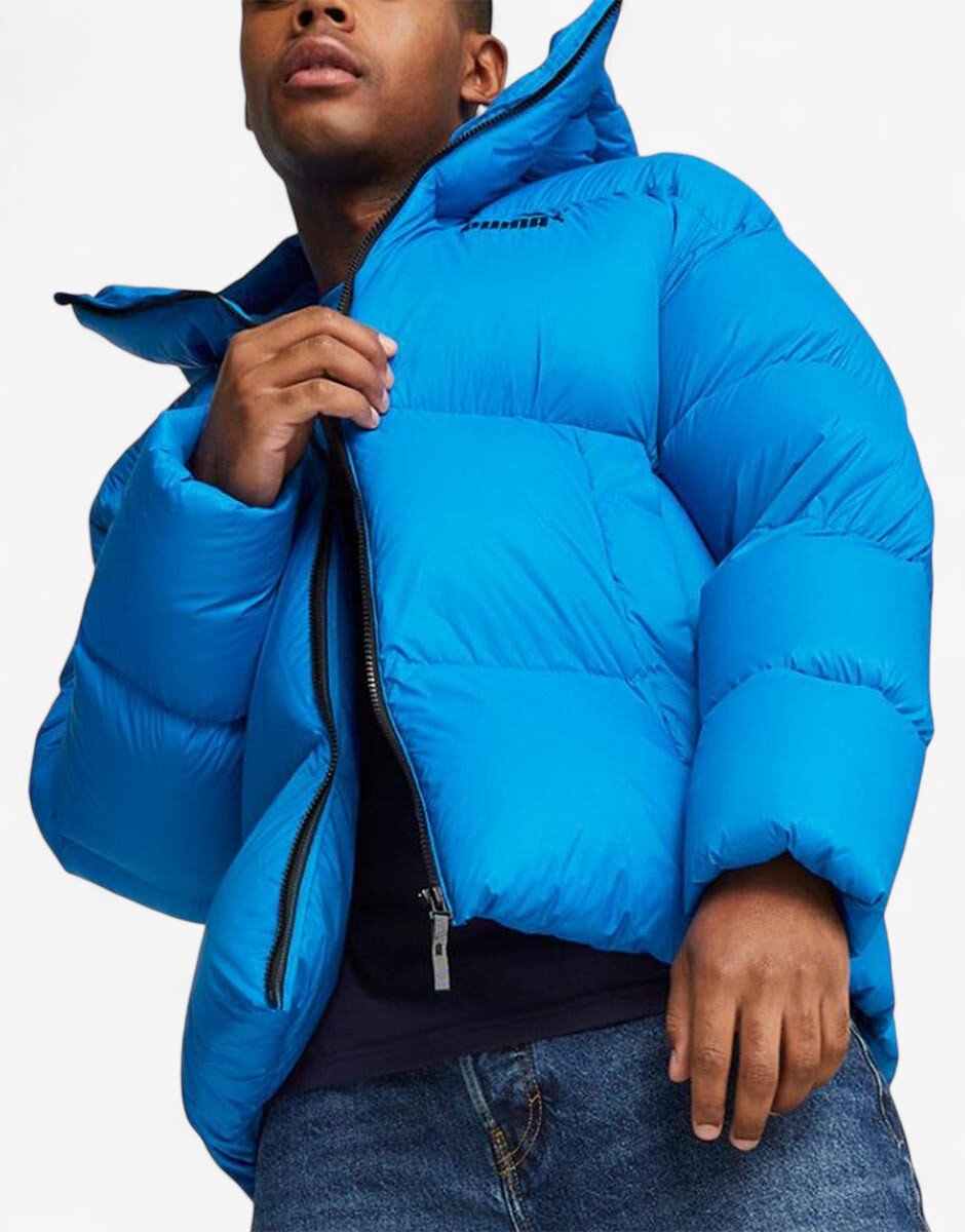 Puma Ultra Down Hooded Puffer Jacket Blue
