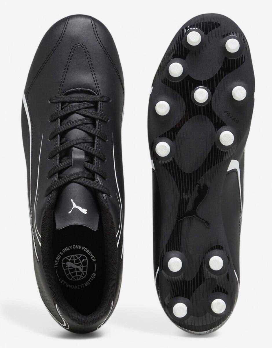 Puma Vitoria Firm Ground/Artificial Grass Football Shoes Black