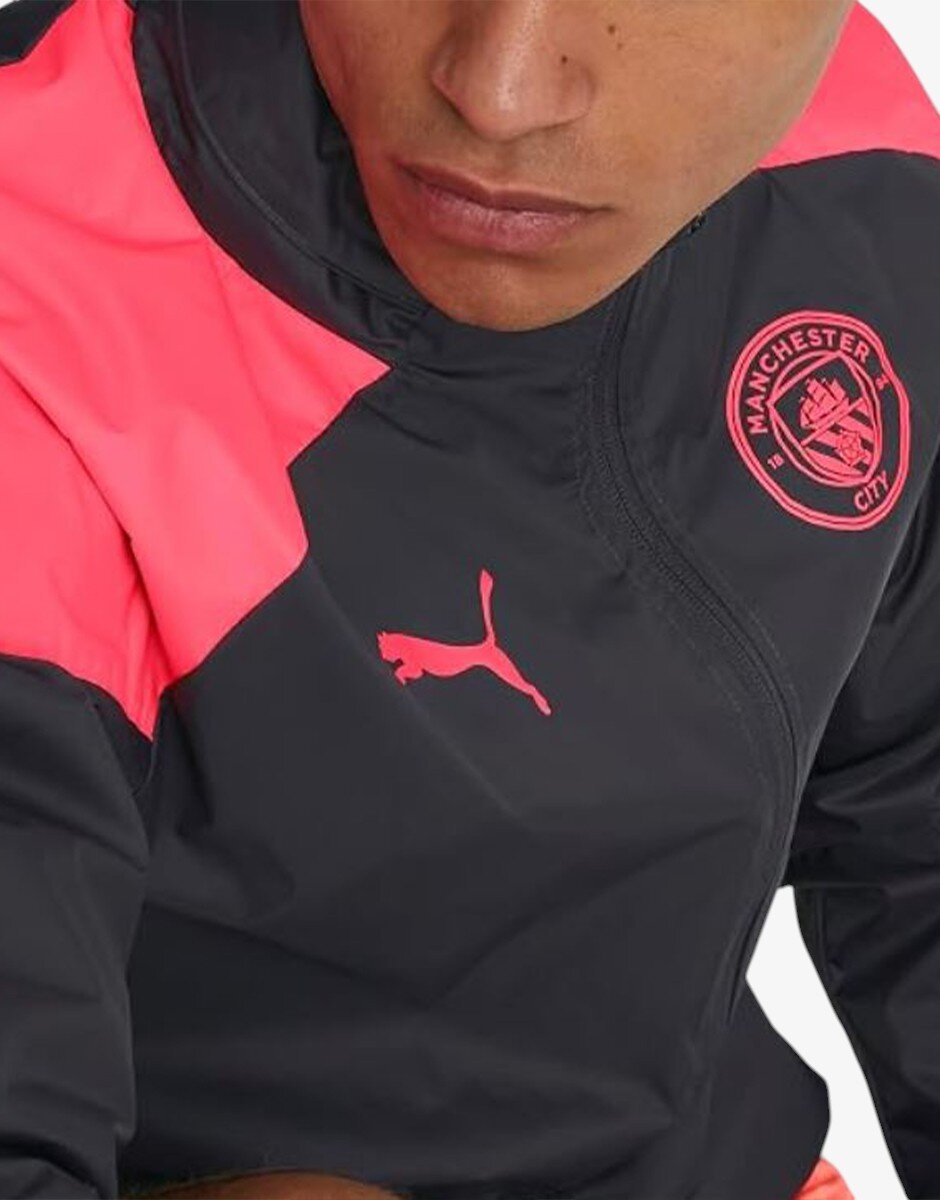 Puma x Manchester City FC Training All Weather Jacket Black/Pink