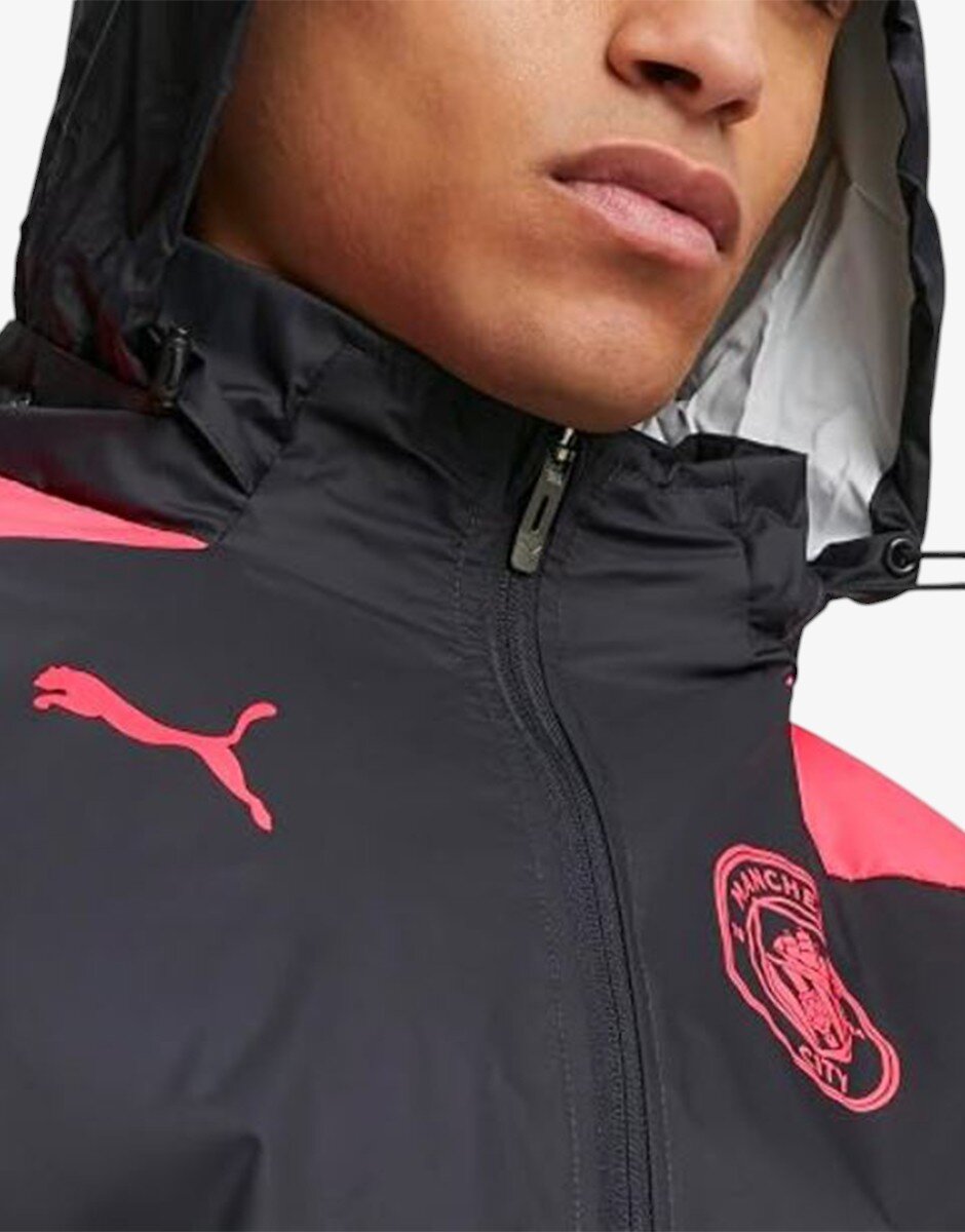 Puma x Manchester City FC Training All Weather Jacket Black/Pink