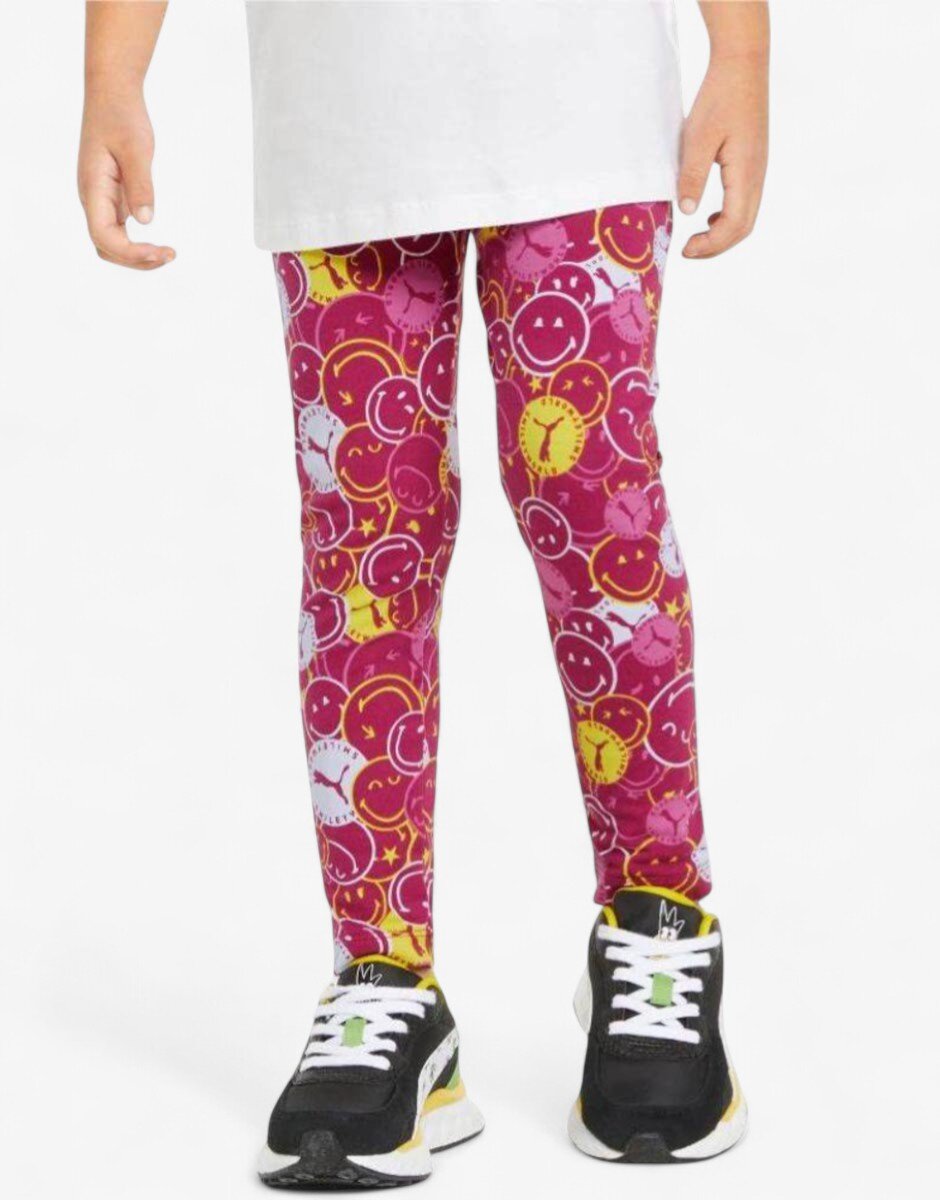 Puma x Smiley World Printed Leggings Pink