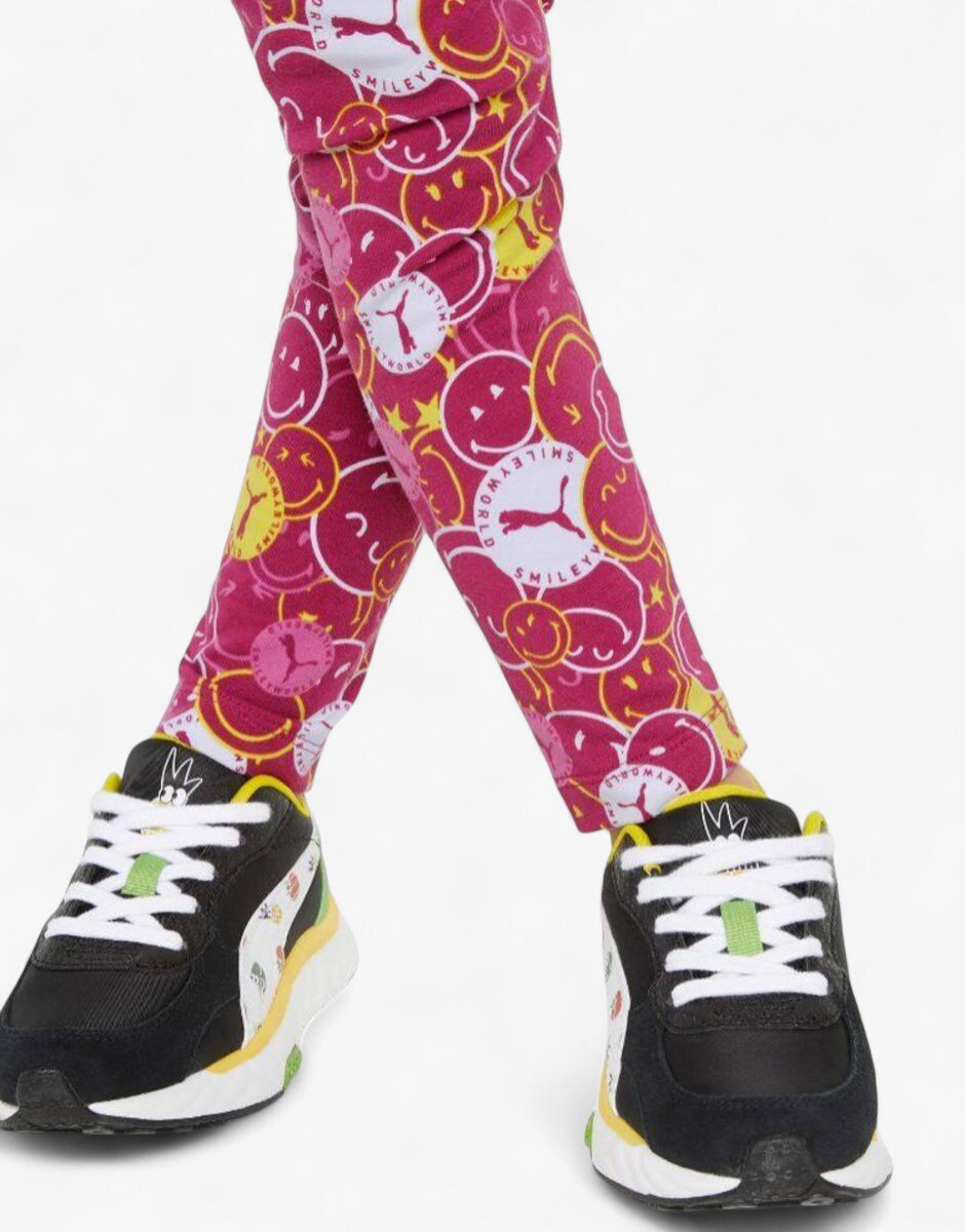 Puma x Smiley World Printed Leggings Pink