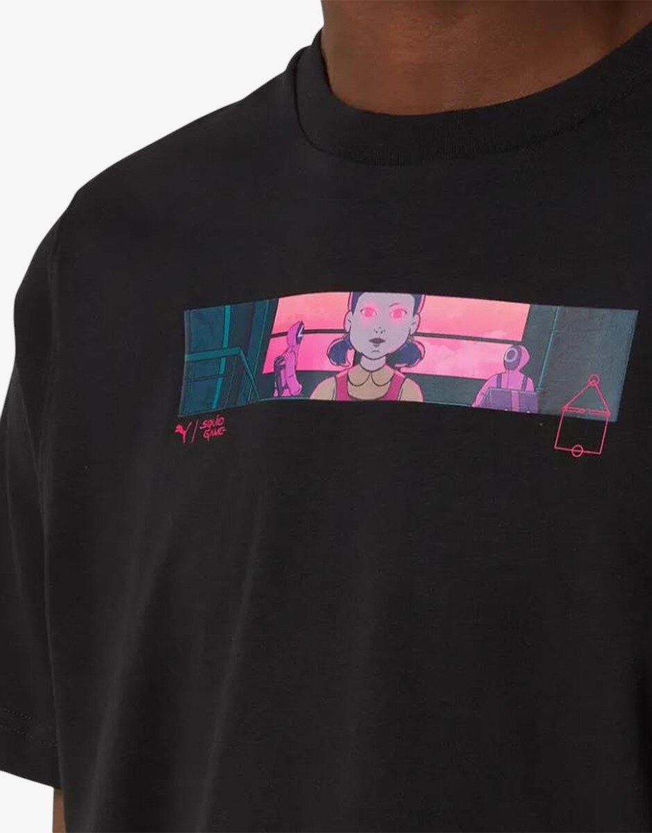 Puma x SQUID GAME Graphic Tee Black/Multicolor