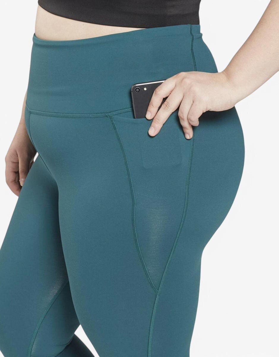 Reebok Lux High-Waisted Leggings Pine Green