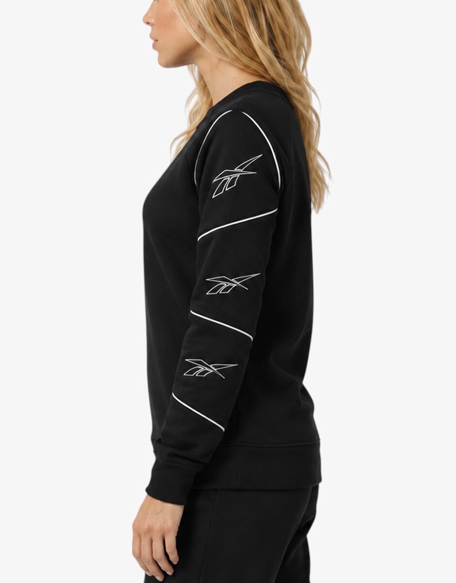 Reebok Vector High Neck Crew Blouse Black