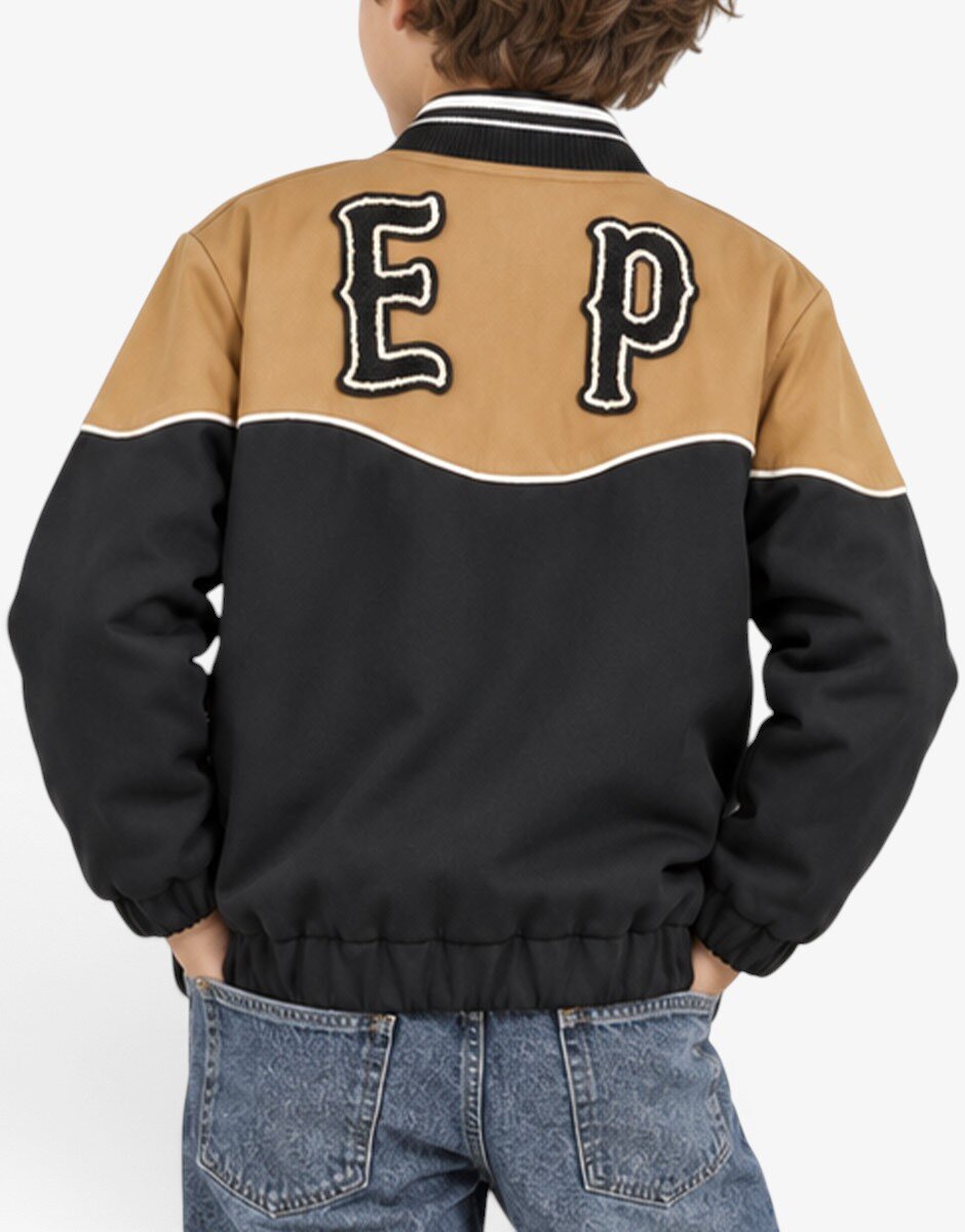 Scotch  Soda х Elvis Capsule Colour Block Bomber Jacket Black/Brown