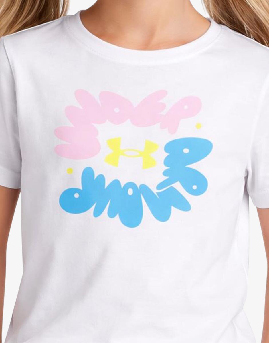 Under Armour Bubble Wordmark Tee White