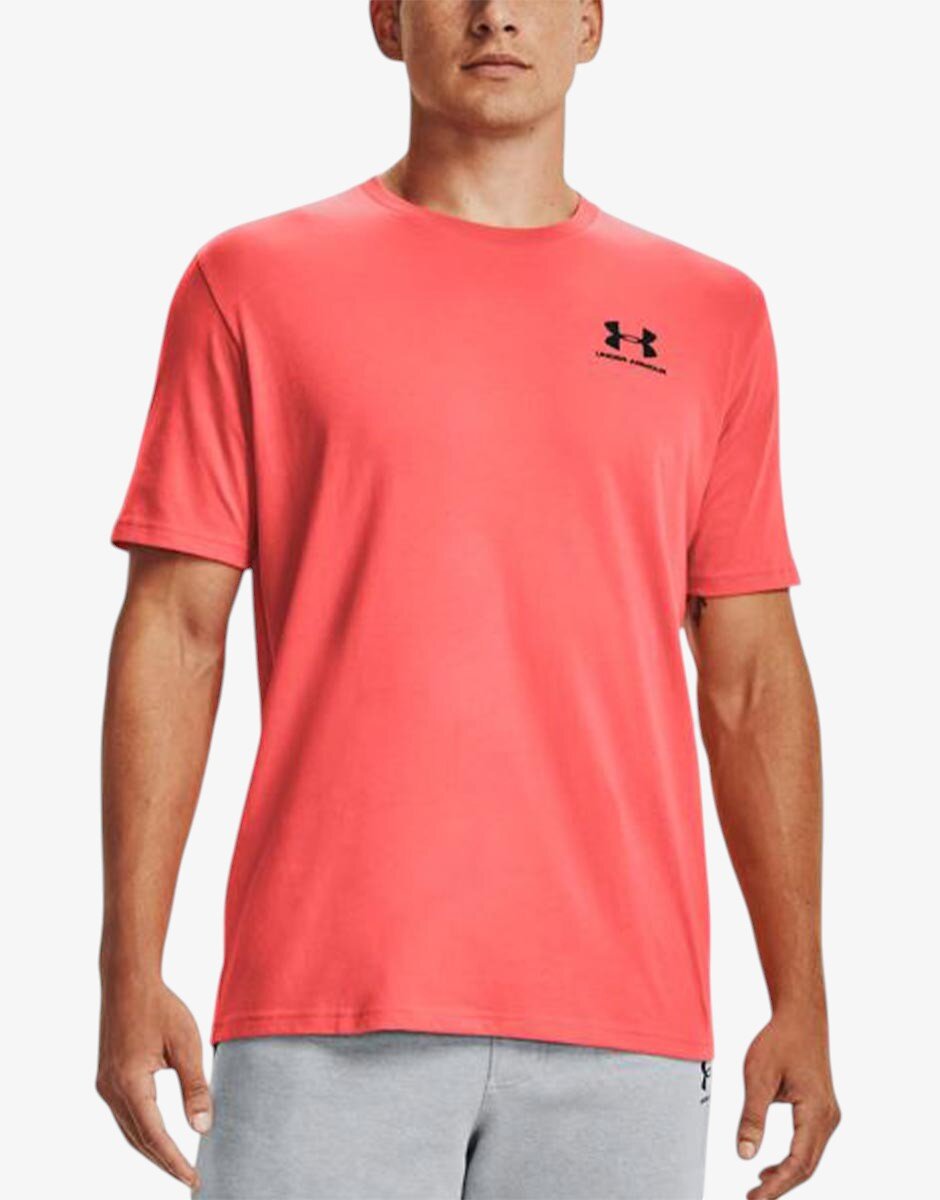 Under Armour Left Chest Lockup Tee Orange