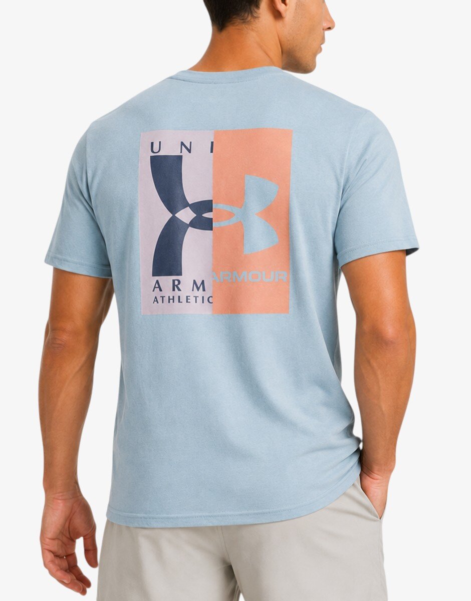 Under Armour Live Evol Logo Ss Tee Blue