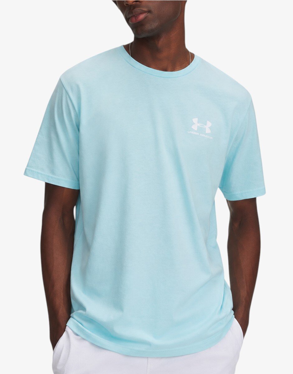 Under Armour Sportstyle Left Chest Ss Tee Blue/White