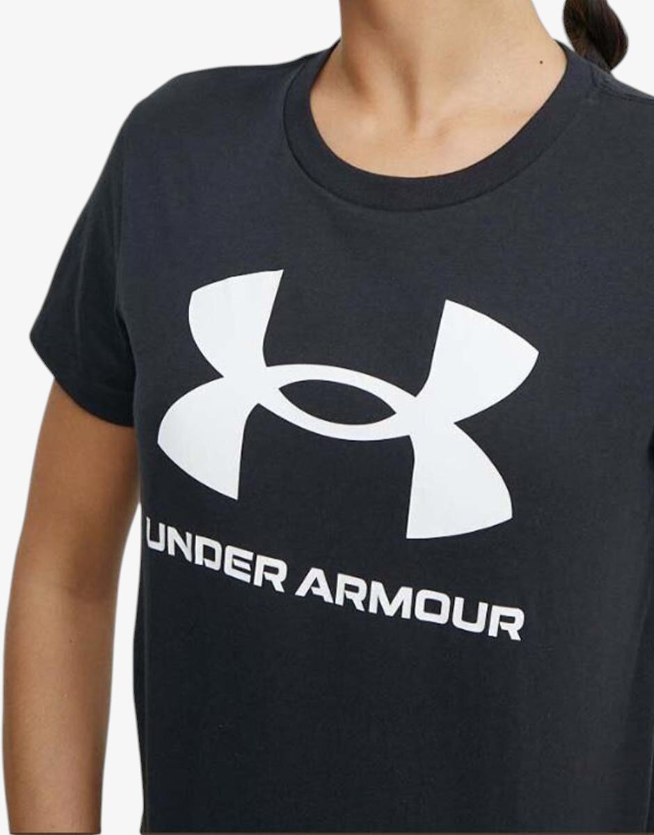 Under Armour Sportstyle Logo Ss Tee Black