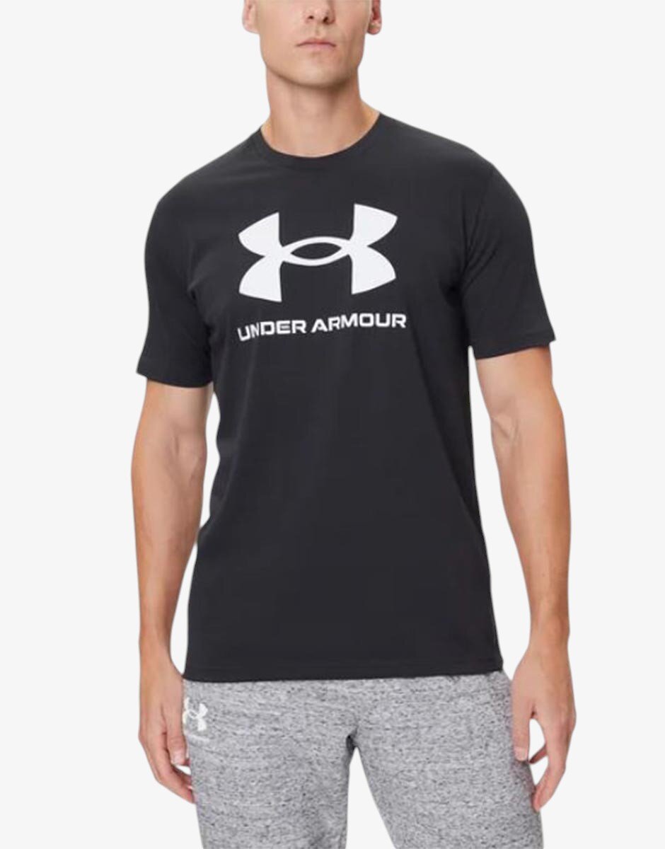 Under Armour Spotstyle Logo Update Ss Tee Black
