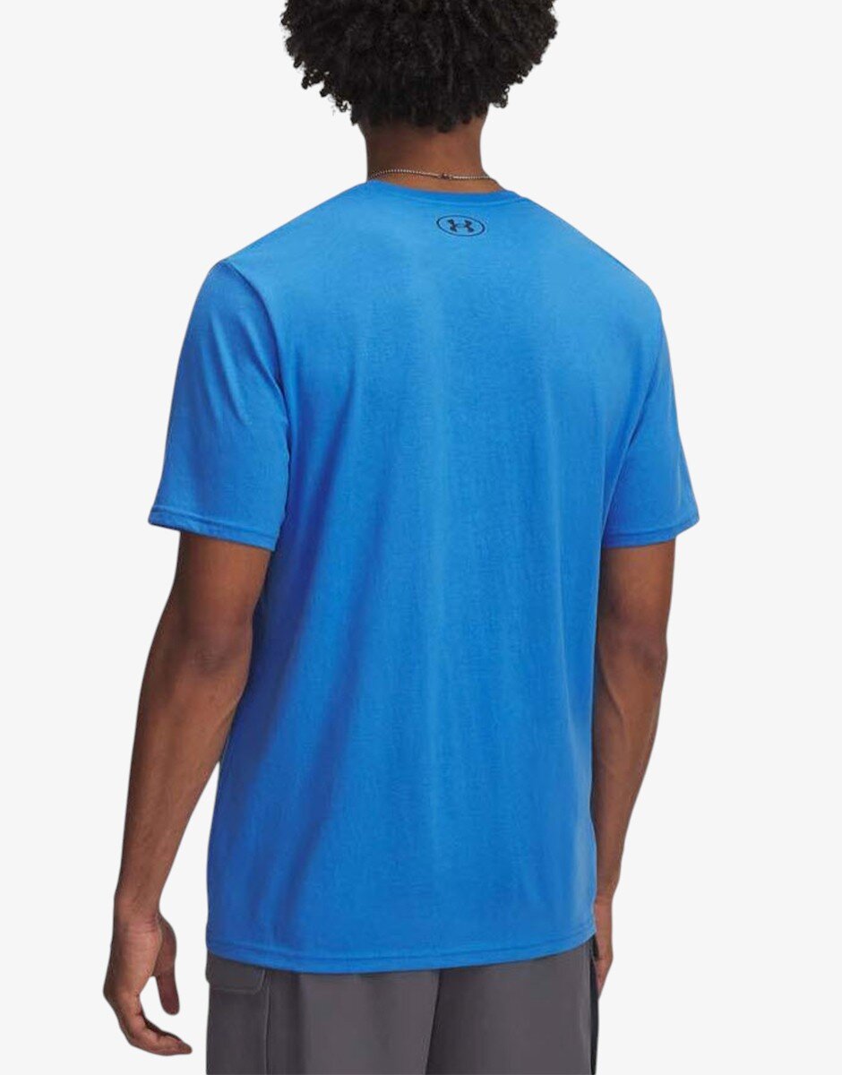 Under Armour Team Issue Wordmark Ss Men Tee Deep Blue