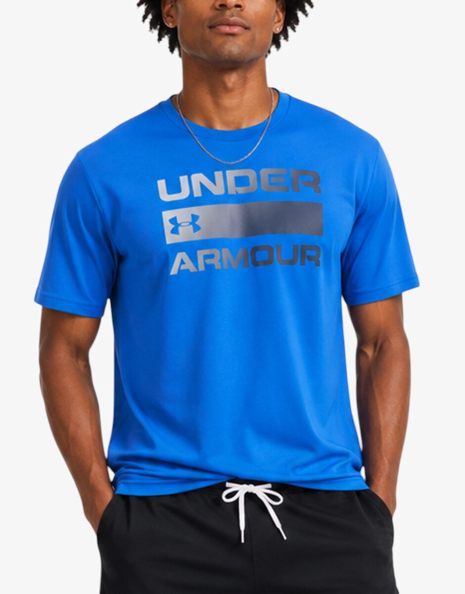 Under Armour Team Issue Wordmark Ss Men Tee Deep Blue
