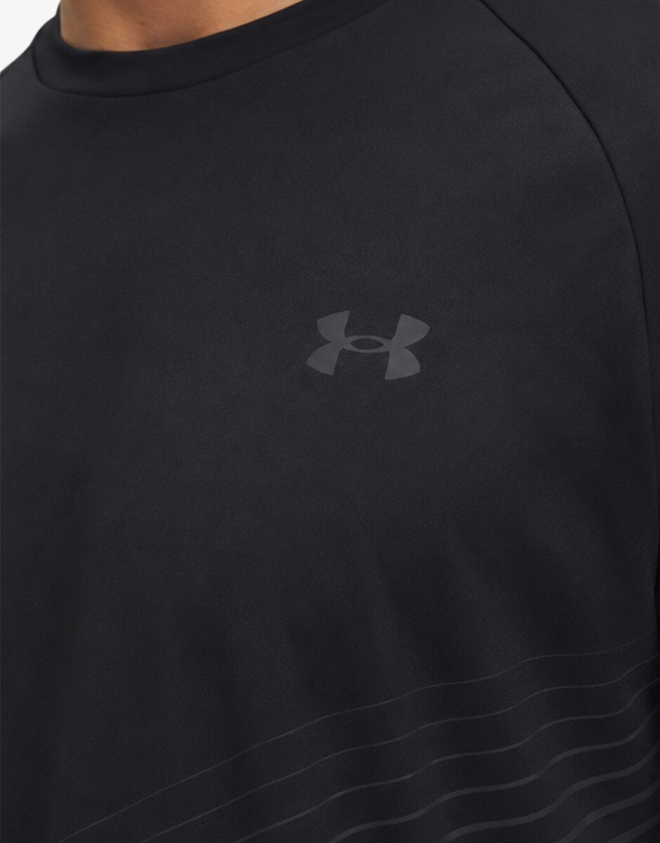 Under Armour Tech Fade Ss Tee Black/Titan Gray