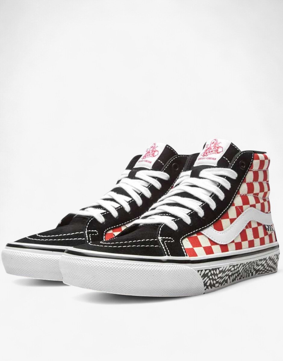 Vans Skate Sk8-Hi Reissue Shoes Black/Red