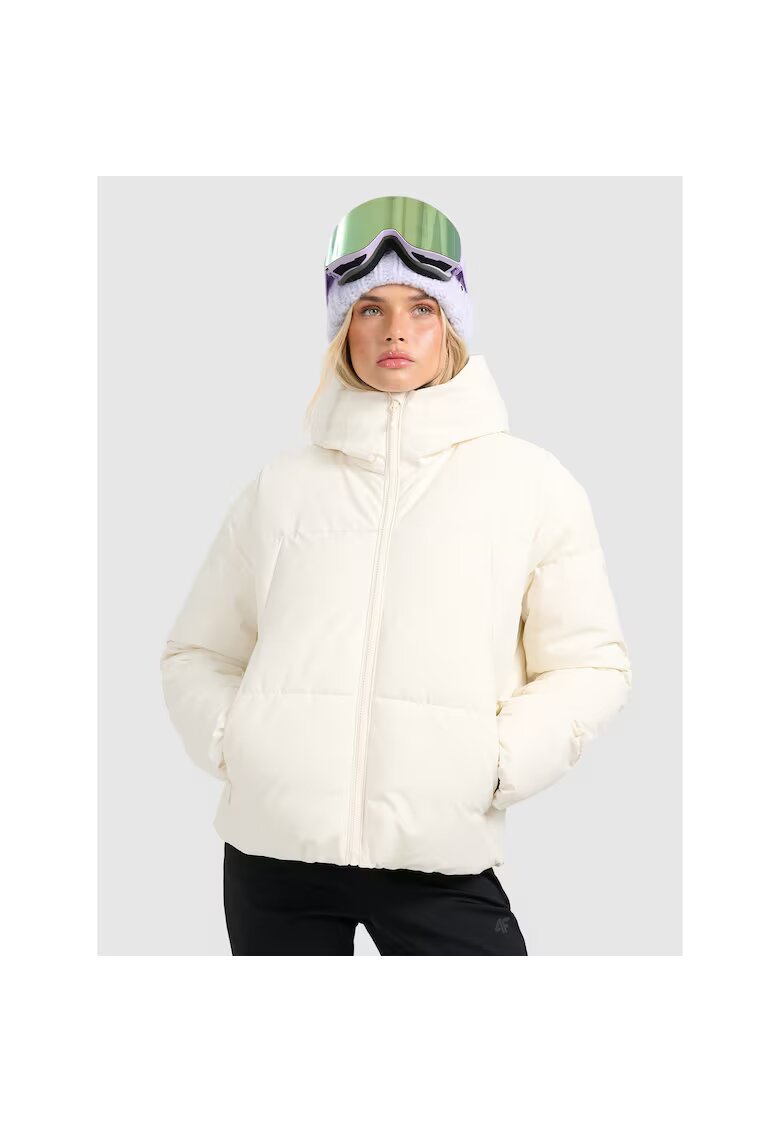 4F Дамско скиорско яке - бежово - полиестер