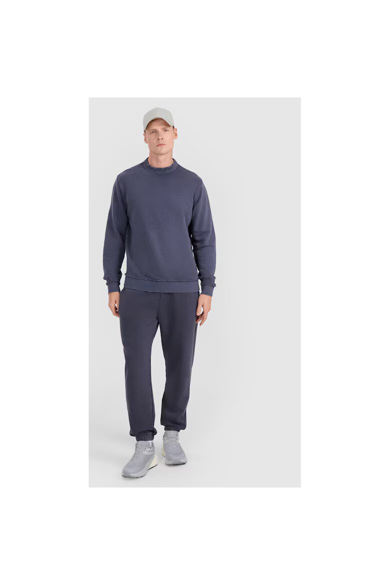4F Мъжка спортна ежедневна блуза антрацит Regular Fit 80% памук сезон SS25 стил Sportstyle