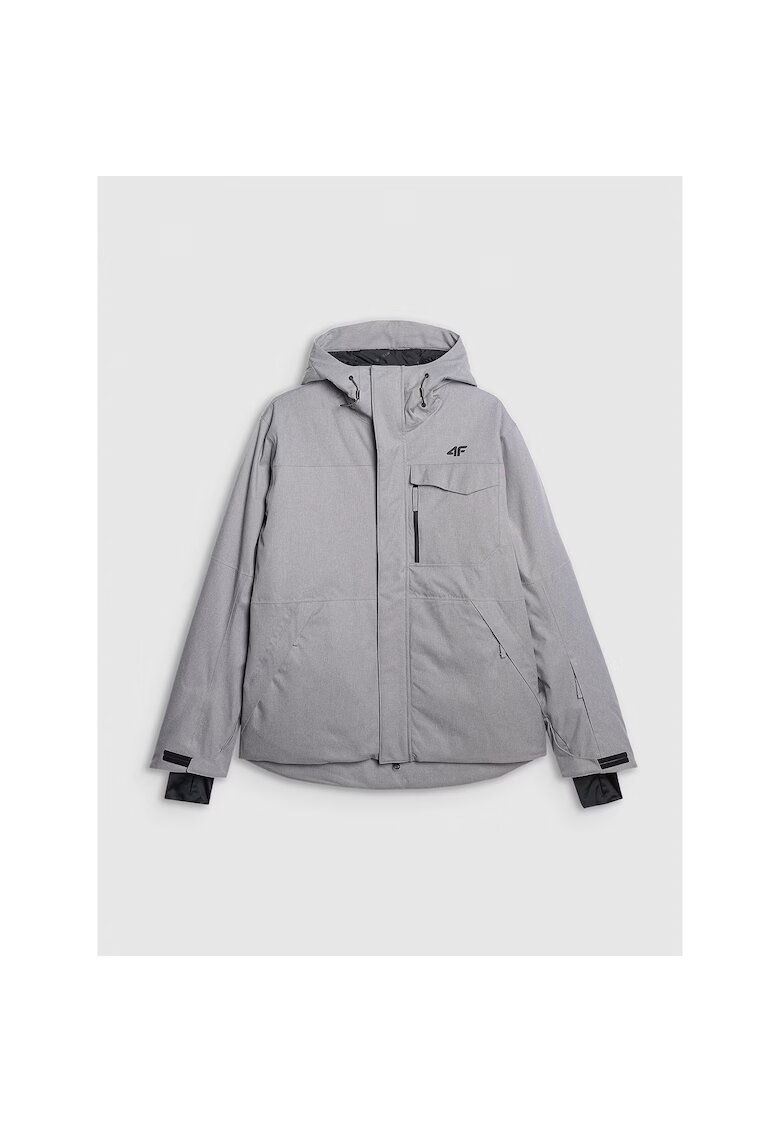 4F Мъжко ски яке с мембрана 10000 - сиво