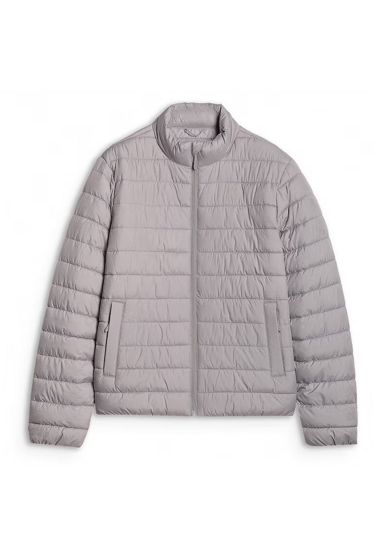 4F Мъжко яке с пух Сиво Rip-Stop - Леко - Синтетична изолация - Водоустойчиво - Multi Active Outdoor - AW25