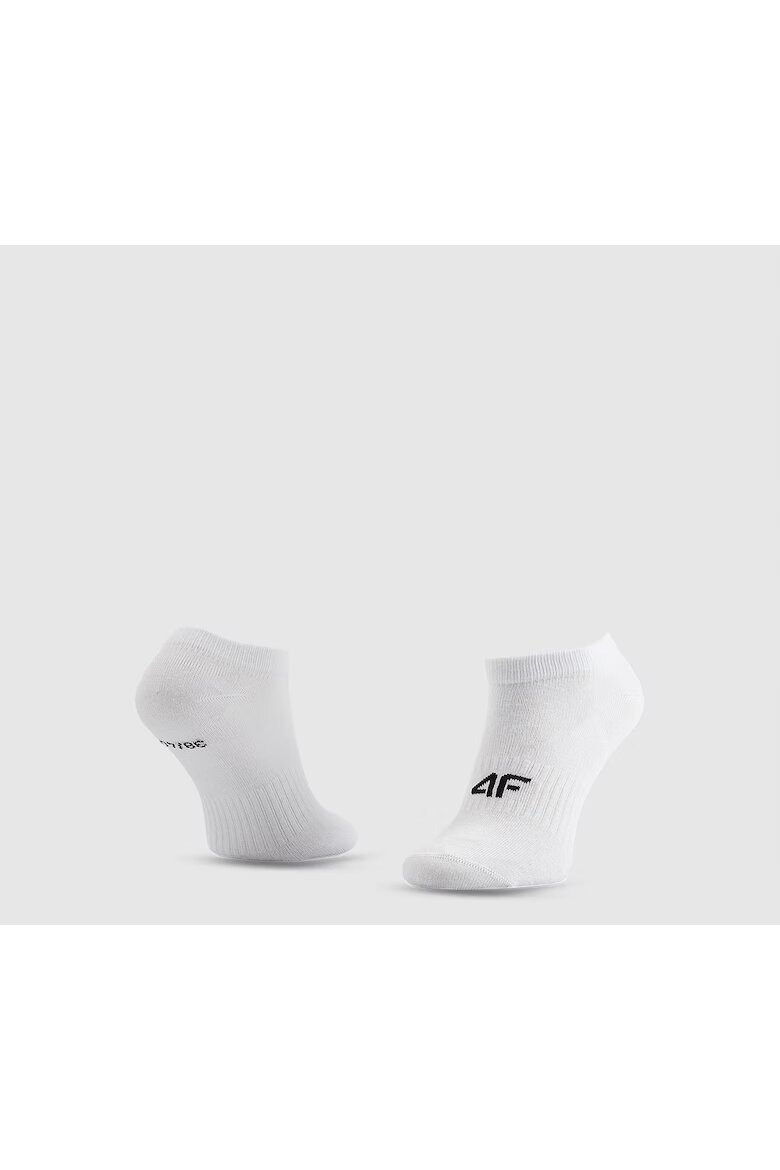 4F Спортни чорапи за деца комплект 5 чифта памук бял 32-34