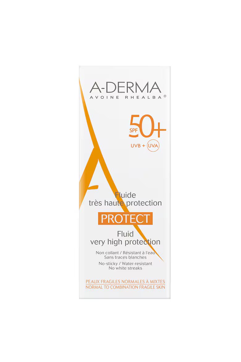 A-Derma Флуид за слънцезащита с SPF 50+ 40 мл