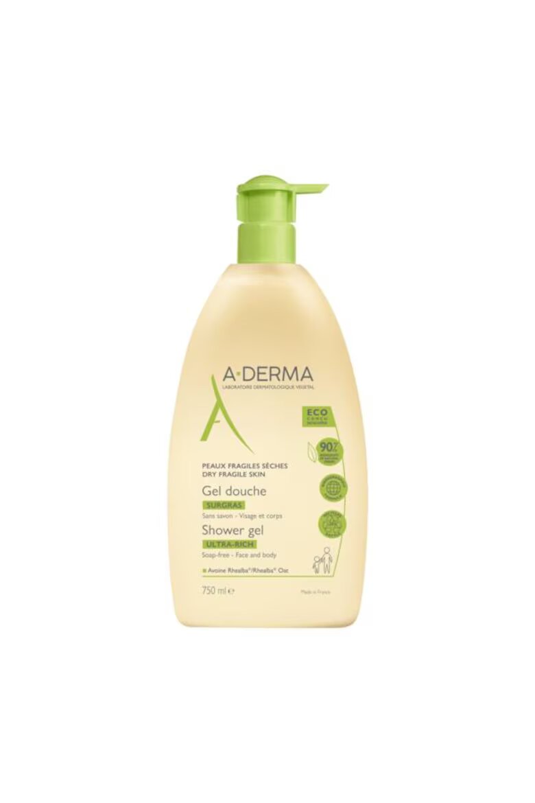 A-Derma Измиваща гел-пяна Ultra Rich За суха кожа 750 мл