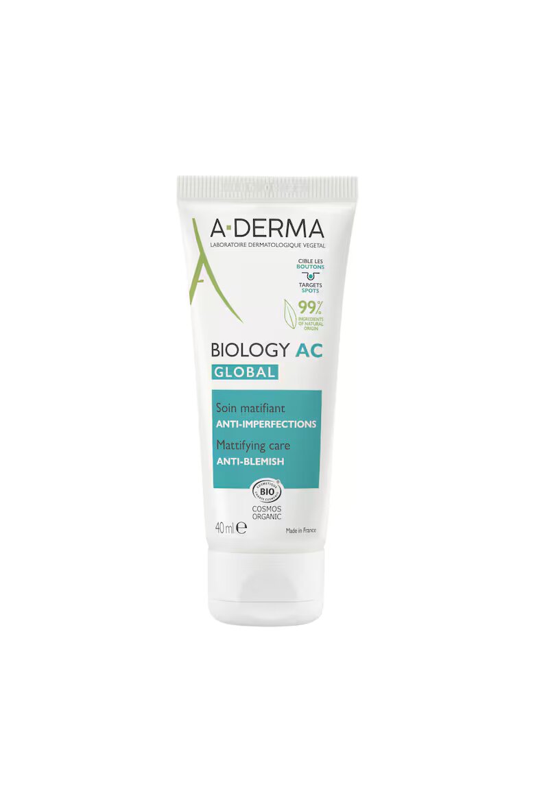 A-Derma Матиращ крем против несъвършенства Biology AC 40 мл