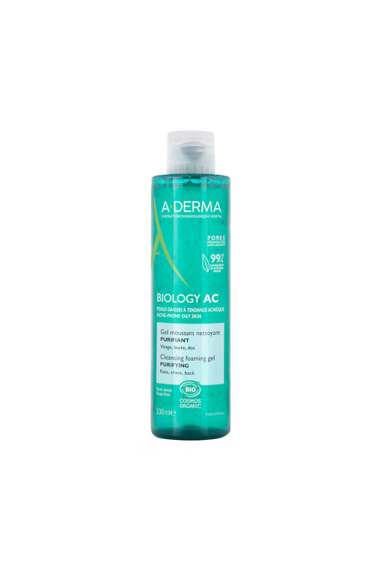 A-Derma Почистващ гел Biology AC 200 мл
