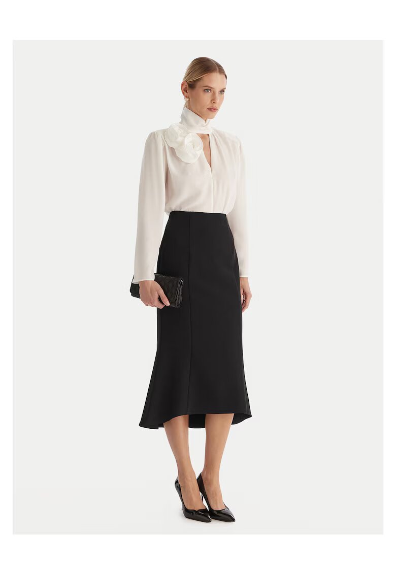Access fashion Дамска миди пола черна