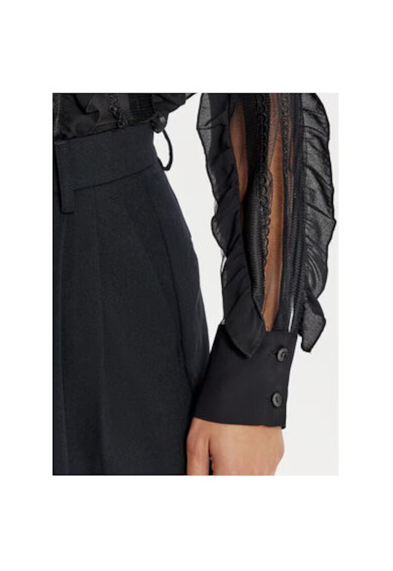 Access fashion Дамска риза - 304937804 - Полиестер - L INTL - Черна