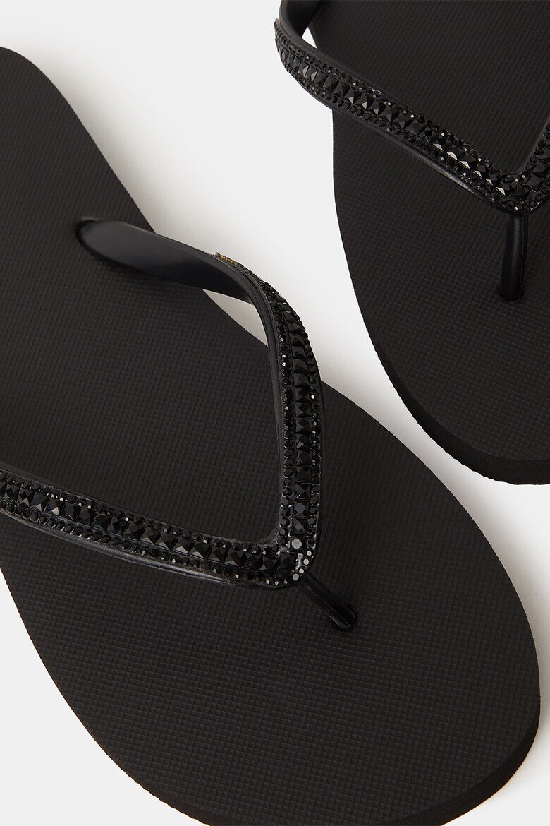 Accessorize London Чехли с декоративни камъни Черен