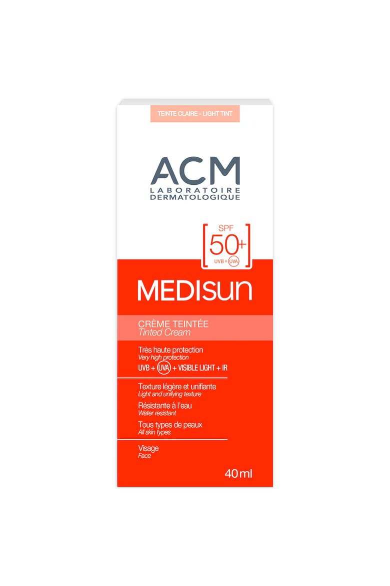 ACM Laboratoire Dermatolo... Слънцезащитен крем с цвят ACM Medisun SPF 50+ light tint 40 мл