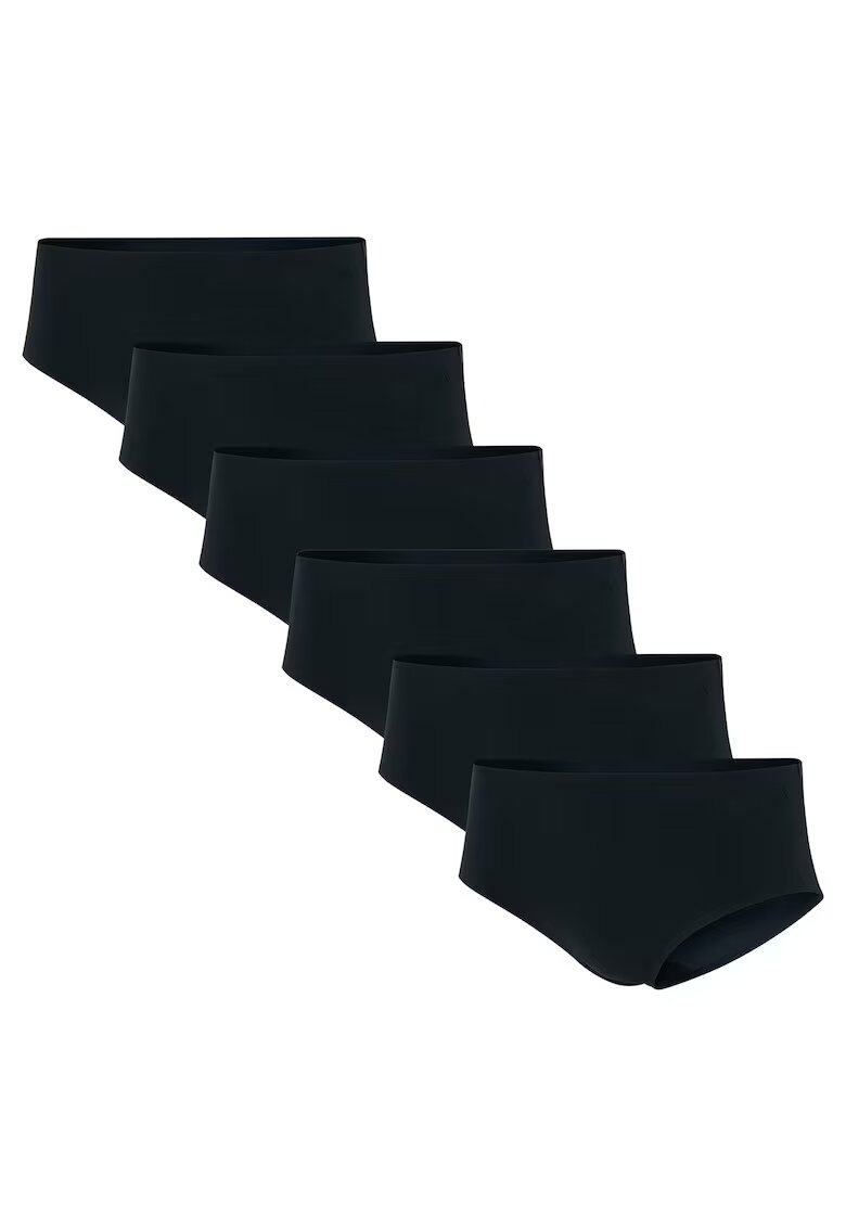 adidas Бикини хипстър без шарка - 6 чифта - Черен