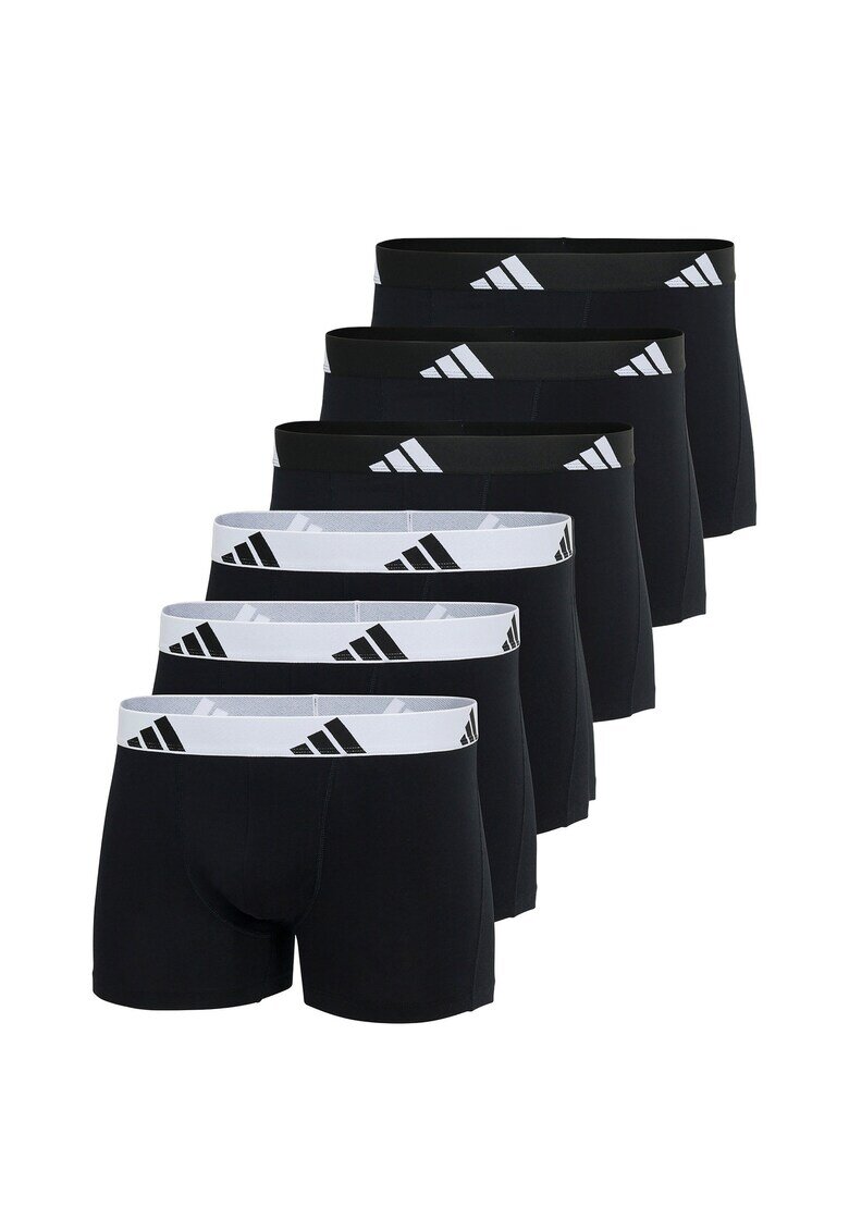 adidas Боксерки Active Flex - 6 чифта - Бял/Черен/Син