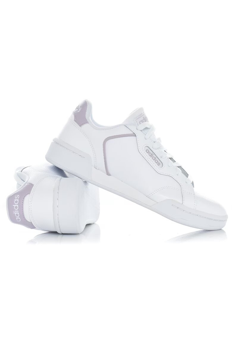 adidas Дамски кецове - еко кожа/синтетика - бял/лилав