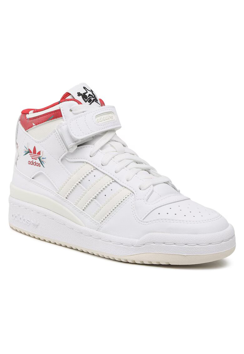 adidas Дамски кецове - екологична кожа - бели - закопчаване с велкро